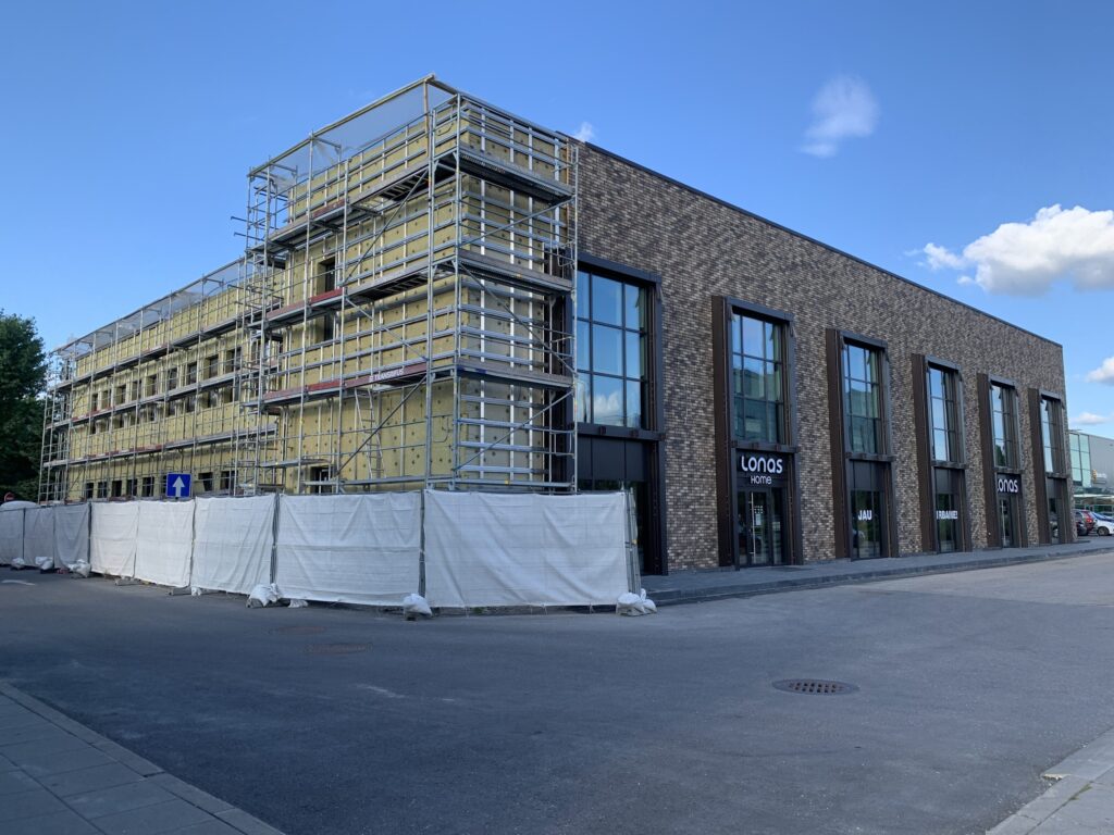 P. Lukšio g. 17 (Ogmios miestas) (P. Lukšio g. 17) - Office center, Shopping center - construction photos