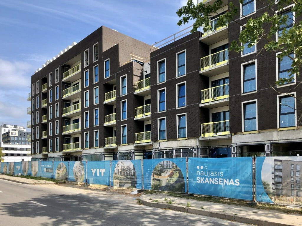 Naujasis Skansenas 1 etapas (Linkmenų g. 15) - Multi apartment - construction photos