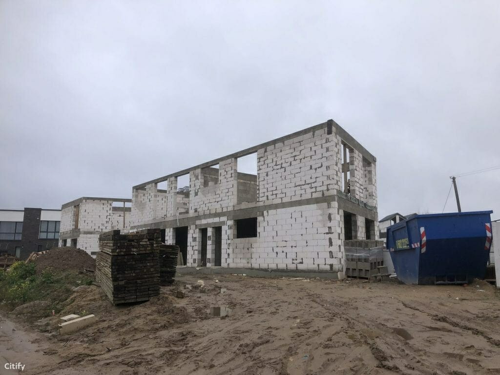 Prie skvero (Ašmenėlės g. 40) - Row housing - construction photos