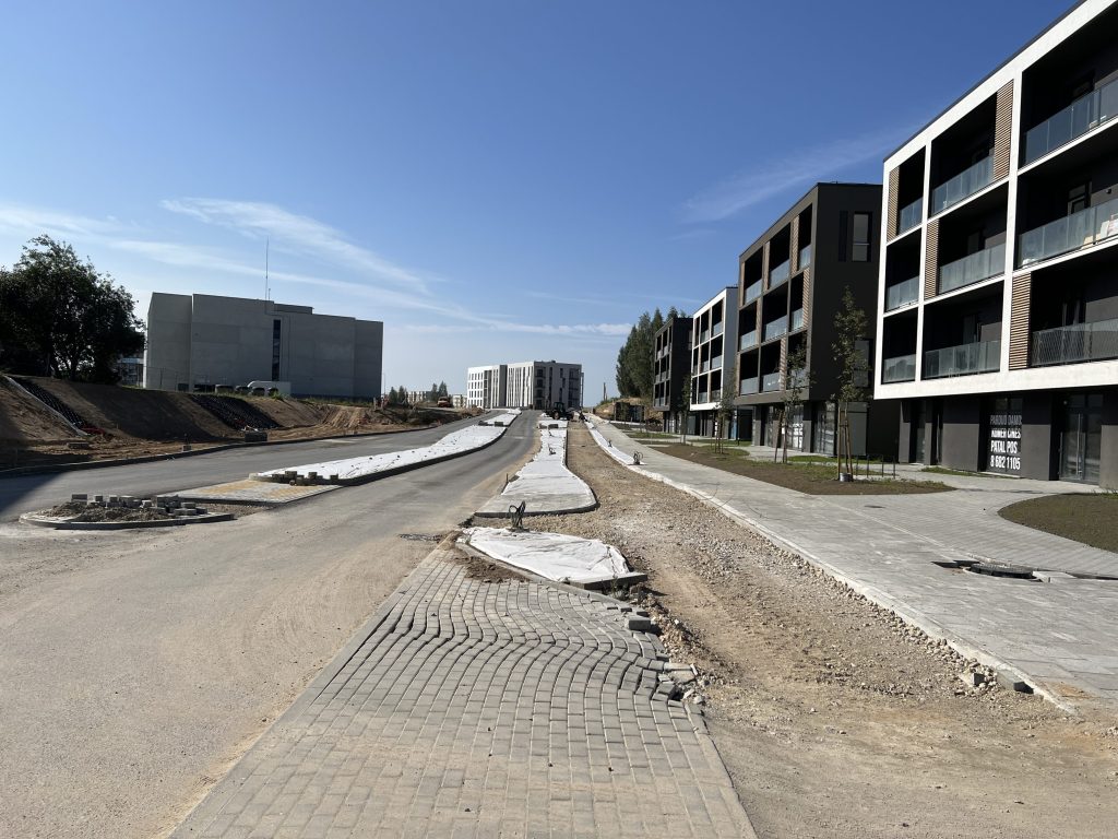 Karaliaučiaus g. atkarpa, Vištyčio g., J. Bretkūno g. atkarpa (Karaliaučiaus g., Vištyčio g., J. Bretkūno g.) - Bike path, Street - construction photos