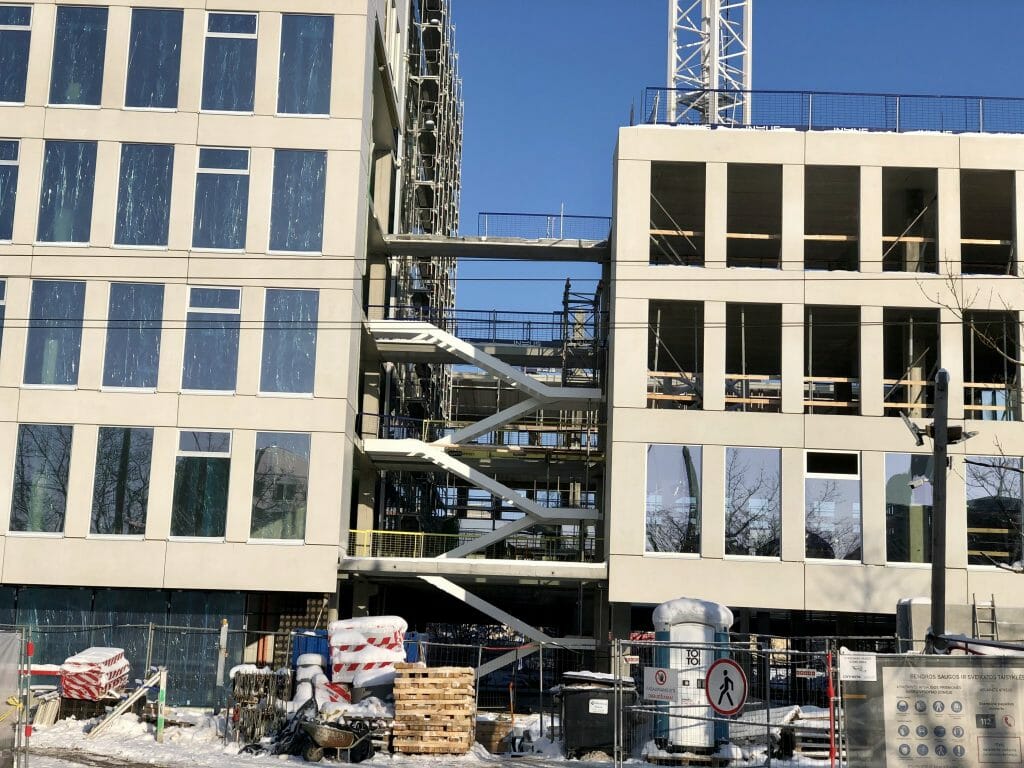 Freedom 36 (Laisvės pr. 36) - Office center - construction photos