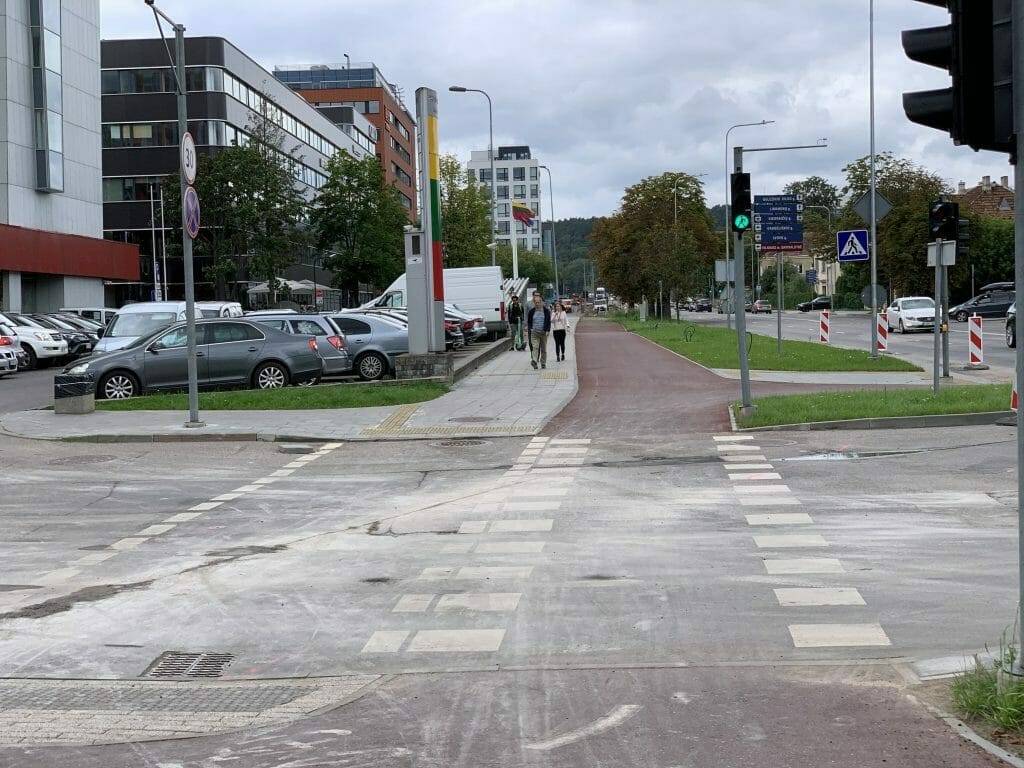 Žalgirio g. dviračių takas (Žalgirio g.) - Bike path - construction photos