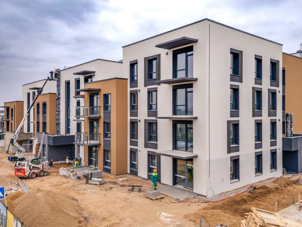 Saulės namai (Pilkalnio g. 5, 7) - Multi apartment - construction photos