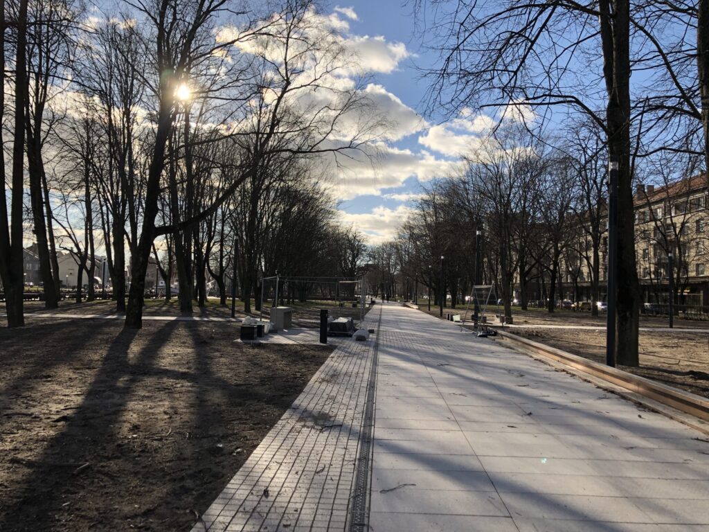 Danės krantinių rekonstrukcija (Danės g.) - Park - construction photos