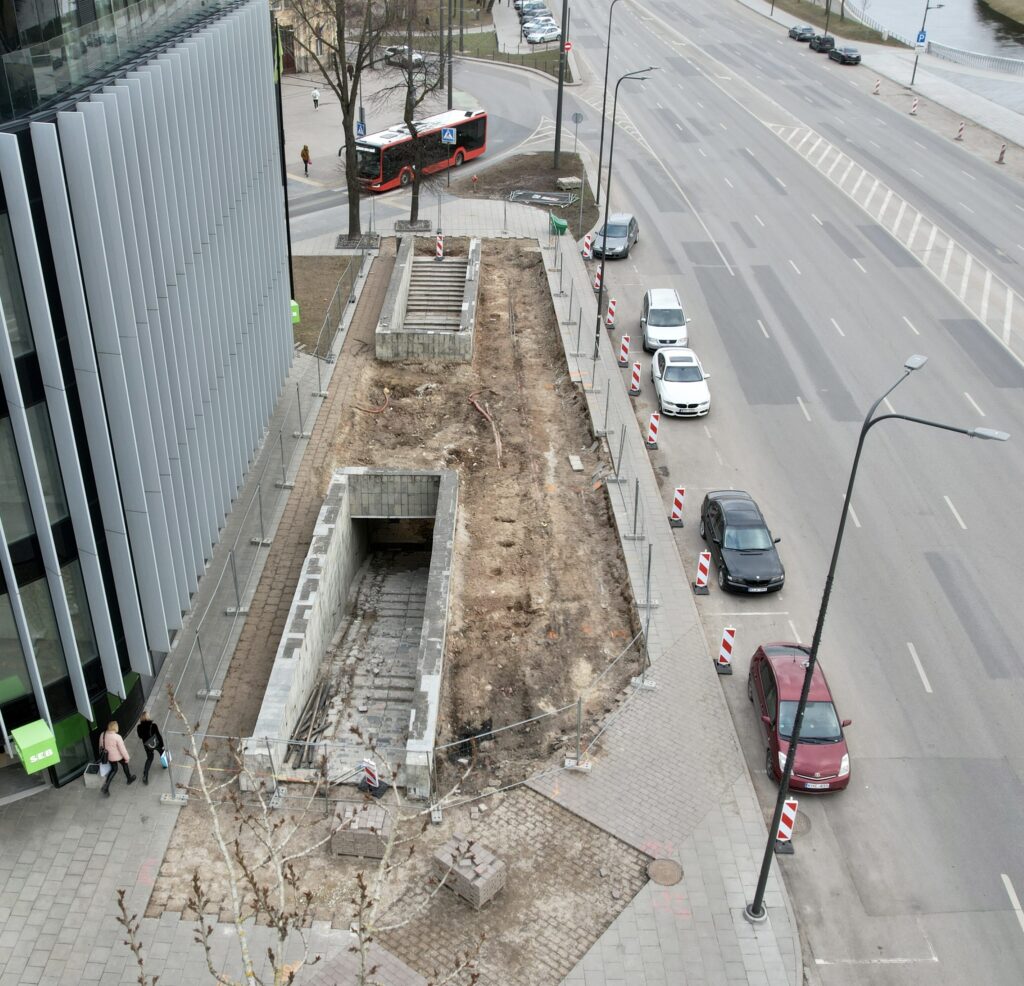Pėsčiųjų tunelio po Karaliaus Mindaugo pr. rekonstrukcija (Karaliaus Mindaugo pr.) - Pedestrian path - construction photos