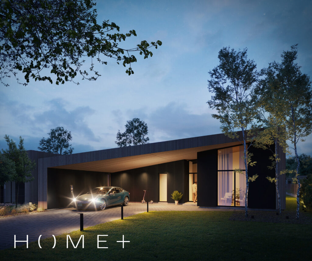 Home plus (Kolektyvo g. 33, 35, 37, 39, 41, 43, 45, 47, 49, 51, 53, 55, 57, 59, 61, 63, 67, 69, 71, 73, 75, 77, 79, 81, Nemėžis) - Private house community - visualization