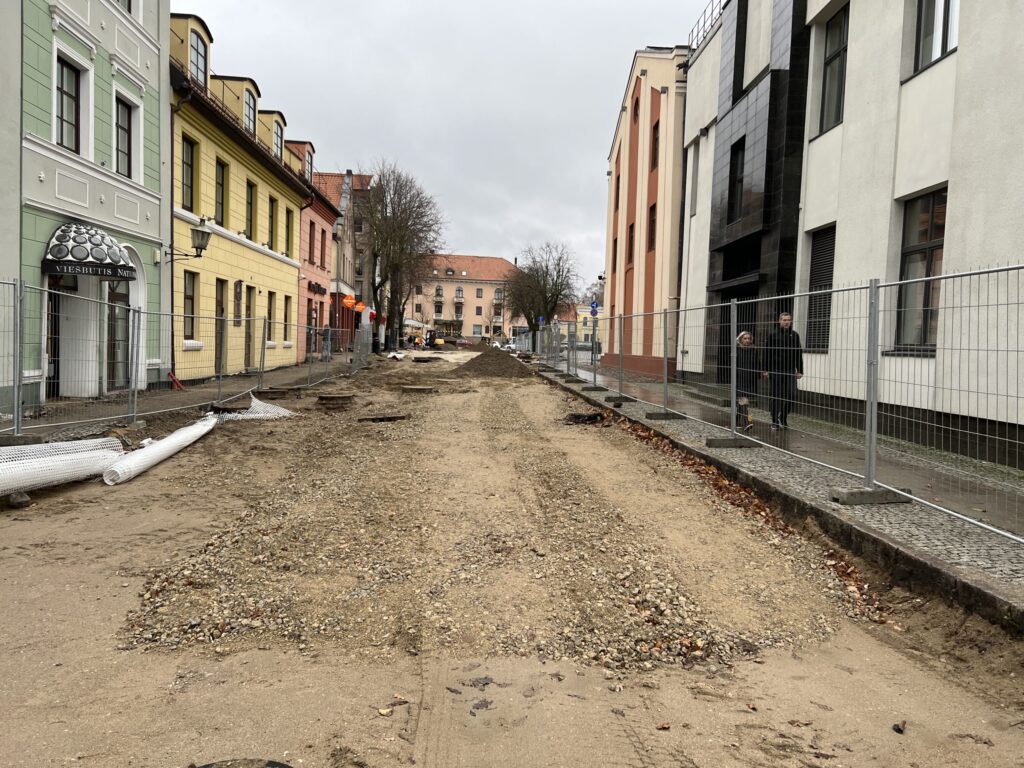 Teatro gatvė (Teatro g.) - Ceļš - būvdarbu attēli