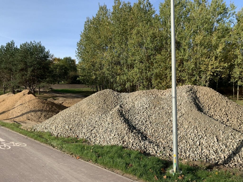 Lietaus kolektoriaus ir nuotekų valymo įrenginių rekonstrukcija ir statyba Verkių, Kareivių g. (Kareivių g.) - Distribution network - construction photos