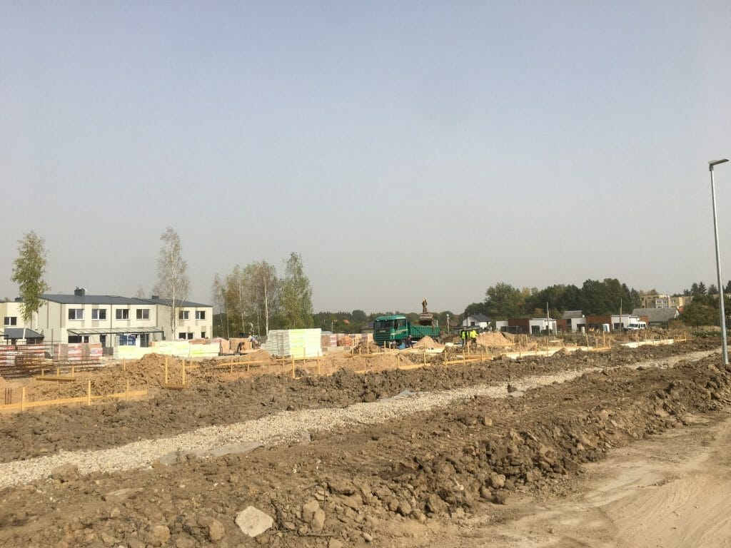 Saulės skg. 1, 2, 5, 6 (Saulės skg. 1, 2, 5, 6) - Row housing - construction photos