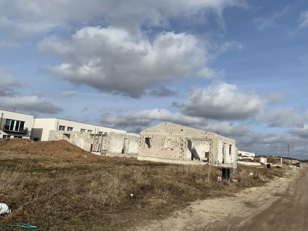 Giraitės terasos (Gervuogių g. 1, 2, 3, 5, 6, 7, 8, 9, 12 - 52 , Mėlynių g. 1, 1A, 2, 2A, 3, 3A, 4, 4A, 5, 5A - 26, 26A) - Private house community - construction photos