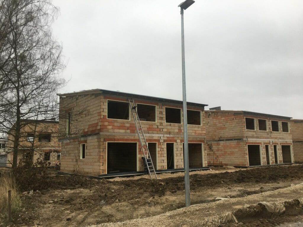 Saulės skg. 1, 2, 5, 6 (Saulės skg. 1, 2, 5, 6) - Row housing - construction photos