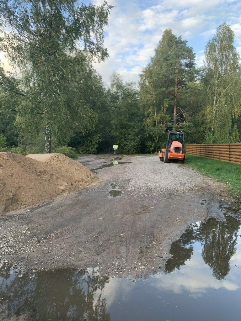 Nemenčinės pl. dviračių takas (Nemenčinės pl.) - Bike path - construction photos