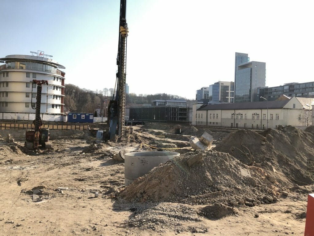 Yellowstone (J. Jasinskio g. 14) - Office center - construction photos