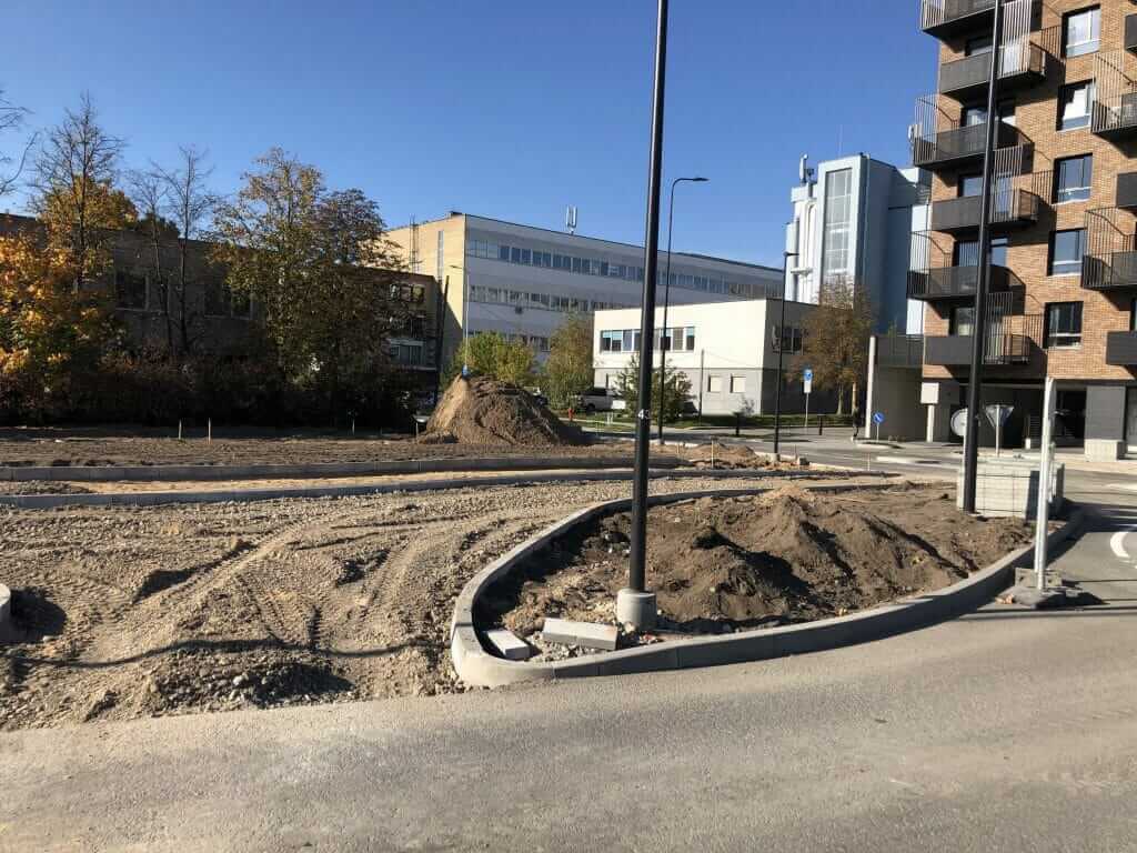 Kernavės g. (Kernavės g.) - Bike path, Street - construction photos