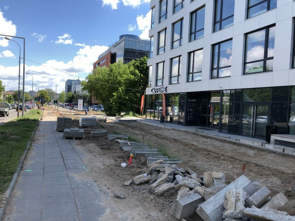 Žalgirio g. dviračių takas (Žalgirio g.) - Bike path - construction photos