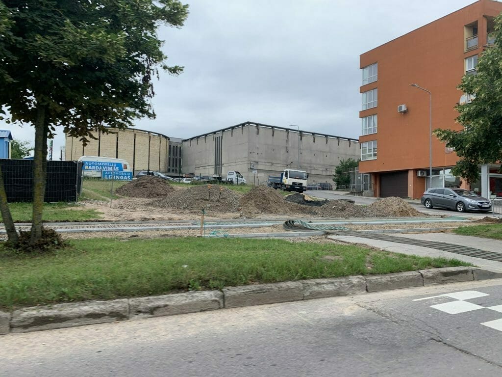 Fabijoniškių g. dviračių takas nuo Ateities g. iki Ukmergės g. (Fabijoniškių g.) - Bike path - construction photos