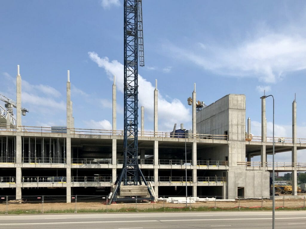 Vilnius OUTLET (Vytauto Pociūno g. 8) - Shopping center - construction photos