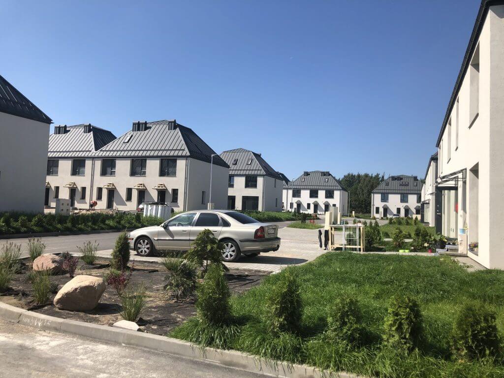 Rytinė žvaigždė (Valonų g. 13) - Row housing - construction photos