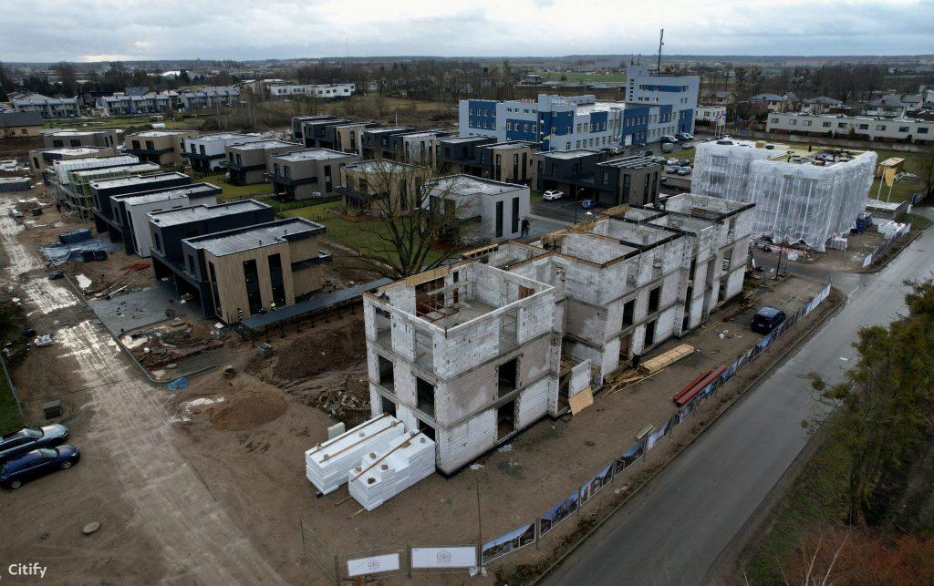 Ąžuolio namai 2 etapas (Povilo Revento g.) - Daugiabutis - statybų nuotraukos