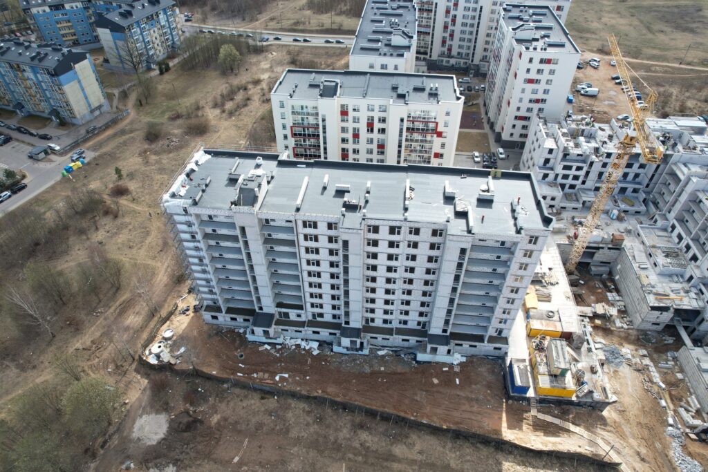 Leičių kiemas 5 etapas (Leičių g. 17) - Multi apartment - construction photos