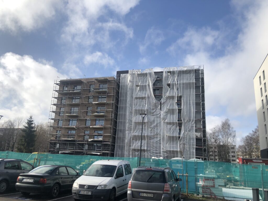 Klevų namai (Partizanų g. 34) - Multi apartment - construction photos