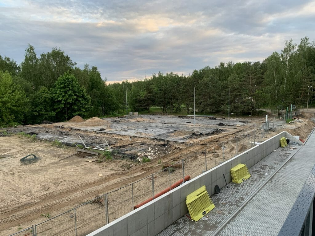 Sporto aikštynai Ozo g. (Ozo g. 39B) - Spordiväljak - ehituse fotod