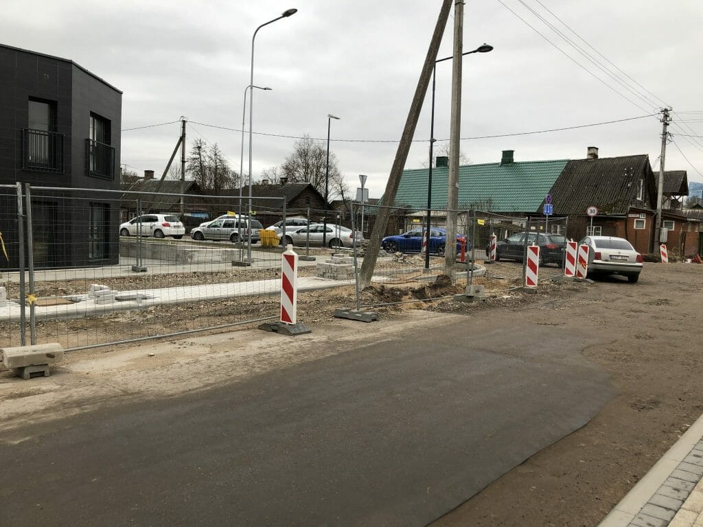 Giedraičių ir S. Fino g. (Giedraičių g.) - Bike path, Street - construction photos