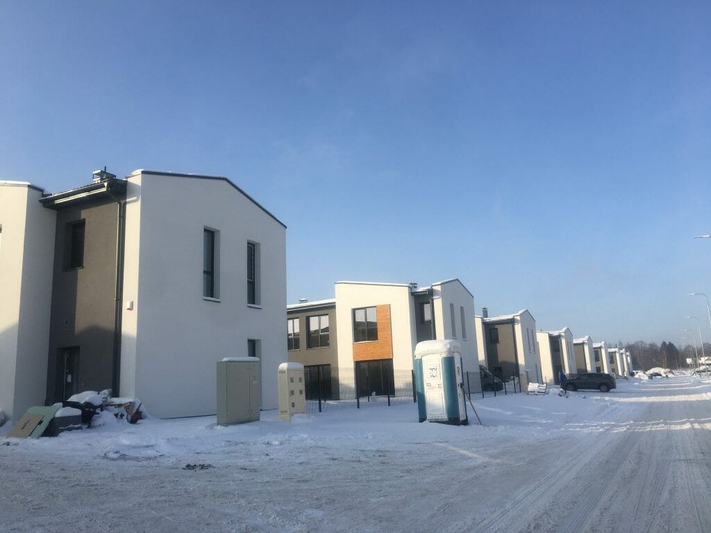 Kotedžai Kalnėnuose 2 etapas (Kroatų g.) - Row housing - construction photos