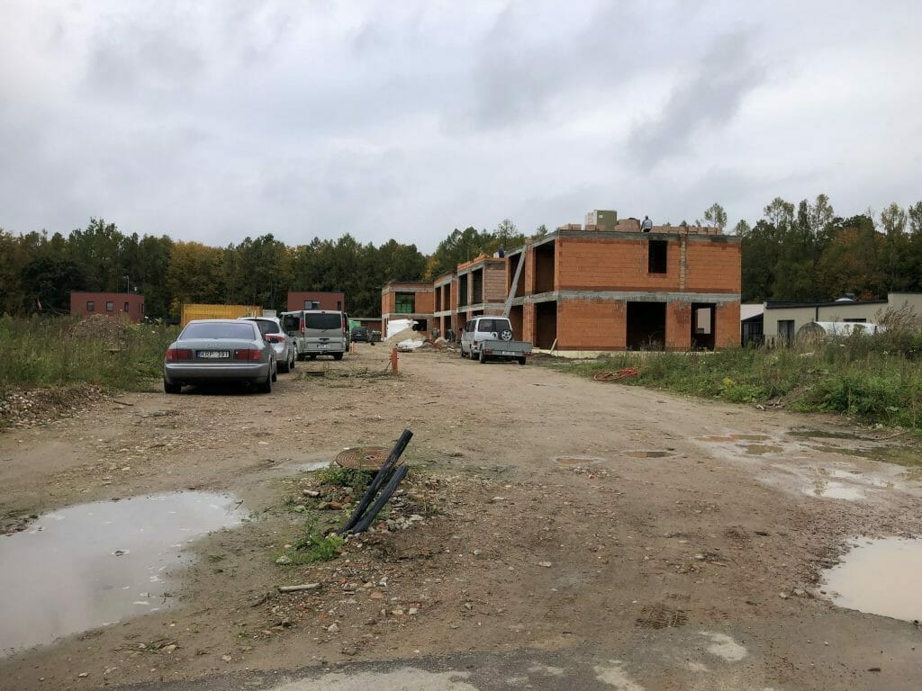 Kamšos namai (Šilo g. 48) - Row housing - construction photos