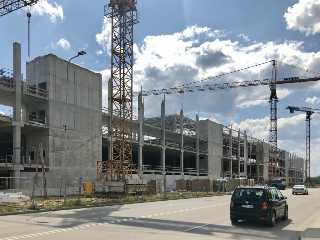 Vilnius OUTLET (Vytauto Pociūno g. 8) - Shopping center - construction photos