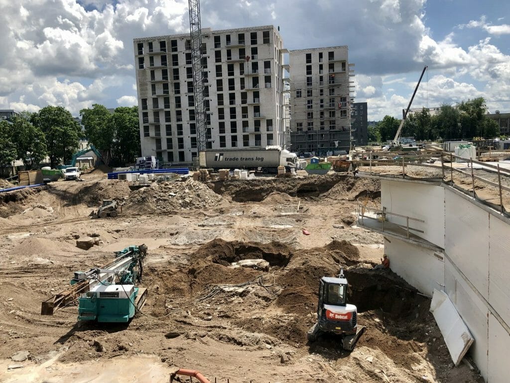 Business Stadium North East (Rinktinės g. 3) - Verslo centras - statybų nuotraukos