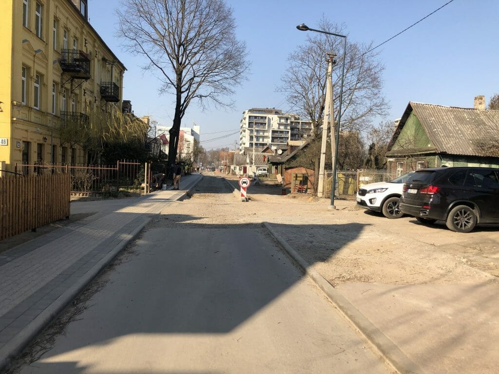 Giedraičių ir S. Fino g. (Giedraičių g.) - Bike path, Street - construction photos