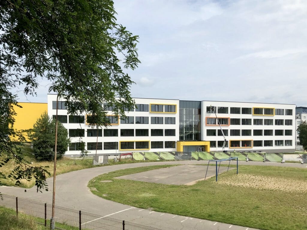 Gabijos gimnazijos priestatas (Pašilaičių g. 13) - Primary and secondary education - construction photos