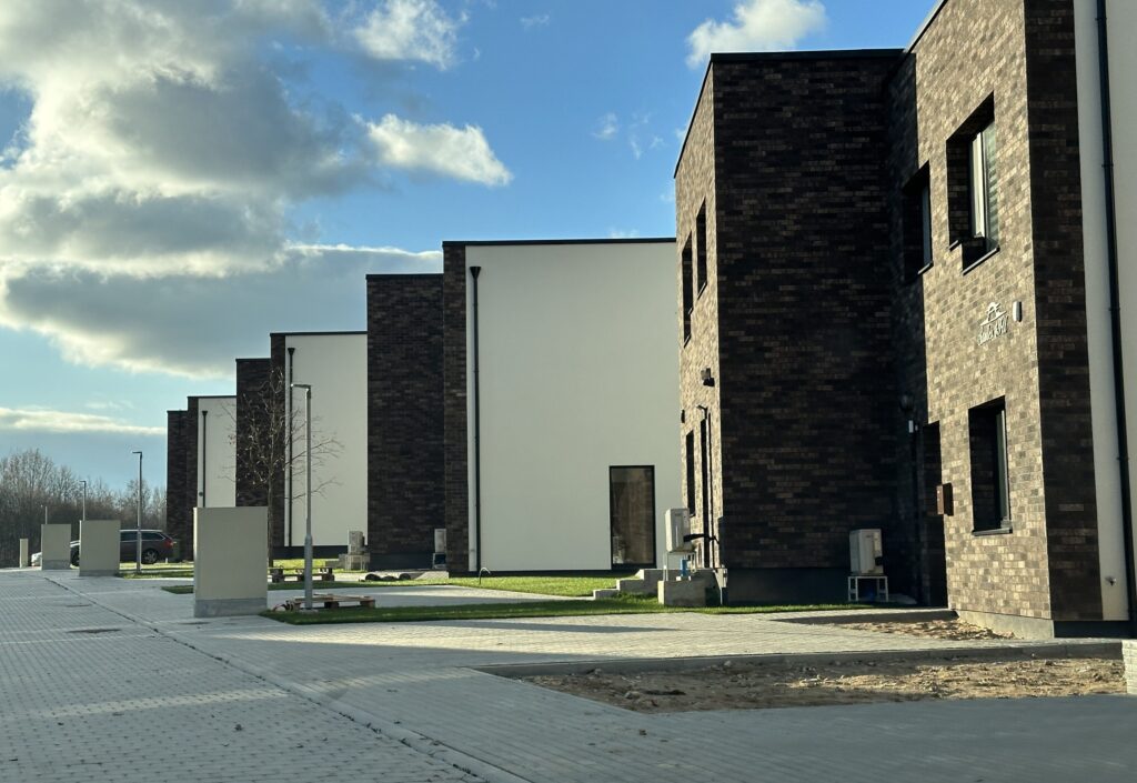 Saulės kalvos F etapas (Saulės g. 45) - Row housing - construction photos