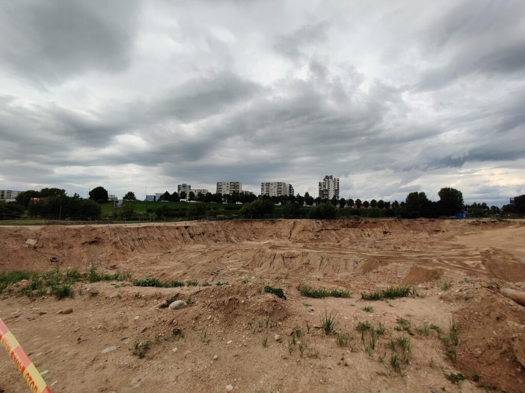 Daugiafunkcis sveikatinimo, ugdymo, švietimo, kultūros ir užimtumo kompleksas 1 etapas (stadionas) (Ozo g. 27) - Stadium - construction photos
