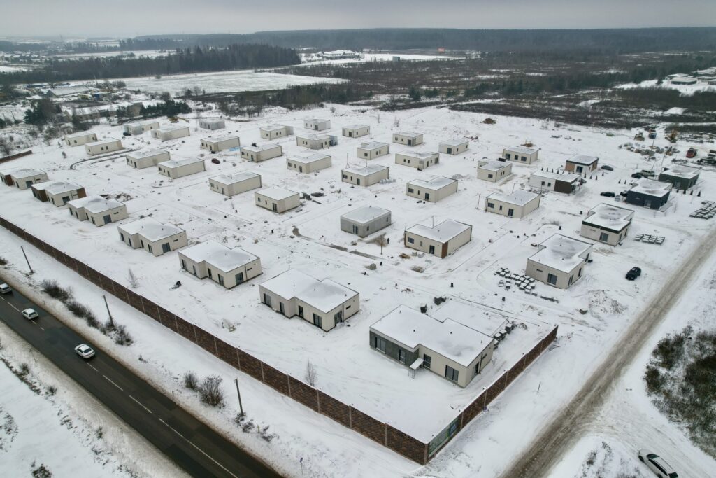 Trakų kaimynystė 1 etapas (Zubiškių g. 2 - 82) - Private house community - construction photos