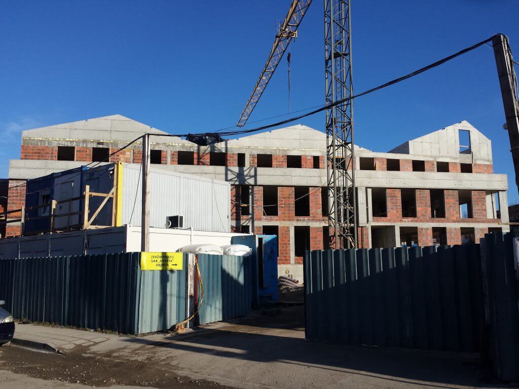 PAUPYS 1 etapas (Aukštaičių g. 4, 8) - Daugiabutis - statybų nuotraukos