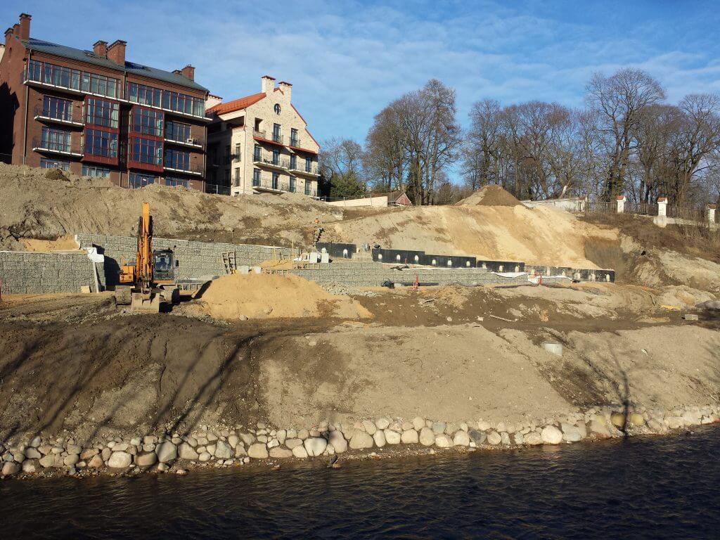 Vilnios pakrančių tvarkymas (Aukštaičių g.) - Bike path, Waterside - construction photos
