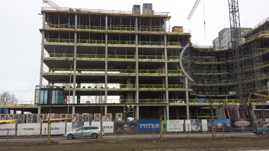 U219 (Ukmergės g. 219) - Office center - construction photos