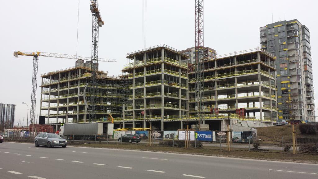 U219 (Ukmergės g. 219) - Office center - construction photos