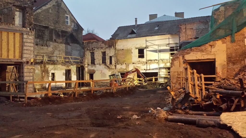 Vilniaus tarptautinės mokyklos plėtra (Rusų g. 5) - Primary and secondary education - construction photos