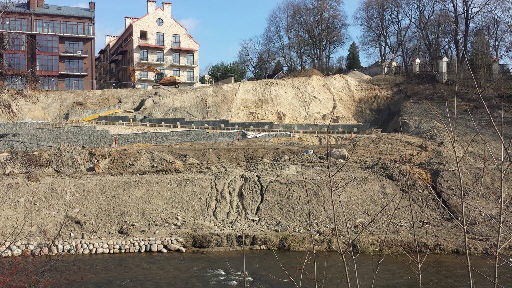 Vilnios pakrančių tvarkymas (Aukštaičių g.) - Bike path, Waterside - construction photos