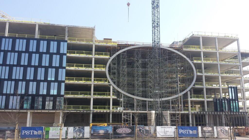 U219 (Ukmergės g. 219) - Office center - construction photos