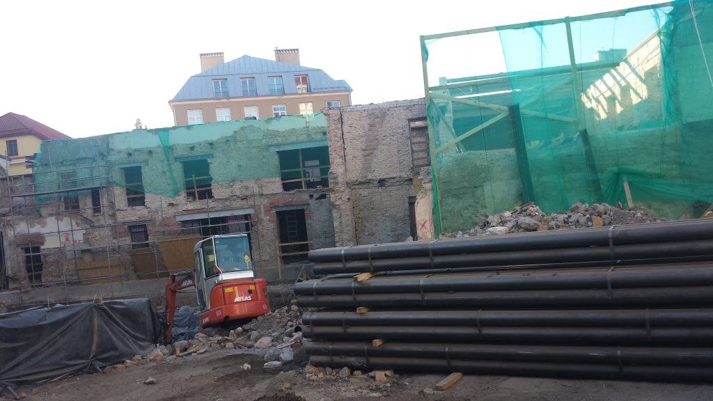 Vilniaus tarptautinės mokyklos plėtra (Rusų g. 5) - Primary and secondary education - construction photos