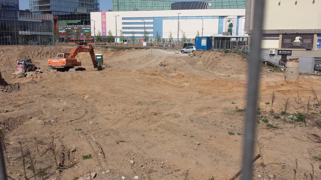 Artery (Konstitucijos pr. 18B) - Biroju centrs - būvdarbu attēli