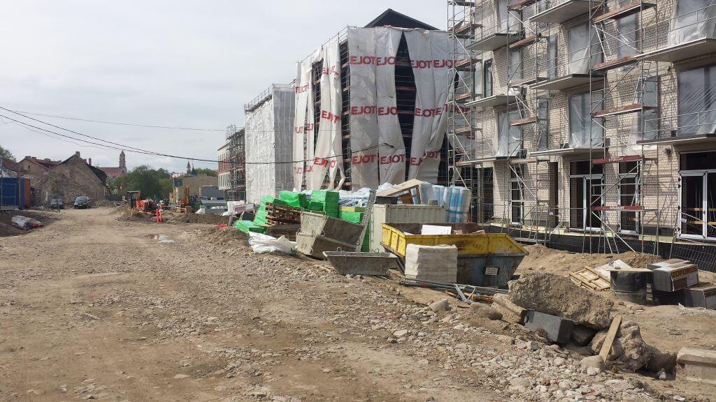 PAUPYS 1 etapas (Aukštaičių g. 4, 8) - Daugiabutis - statybų nuotraukos