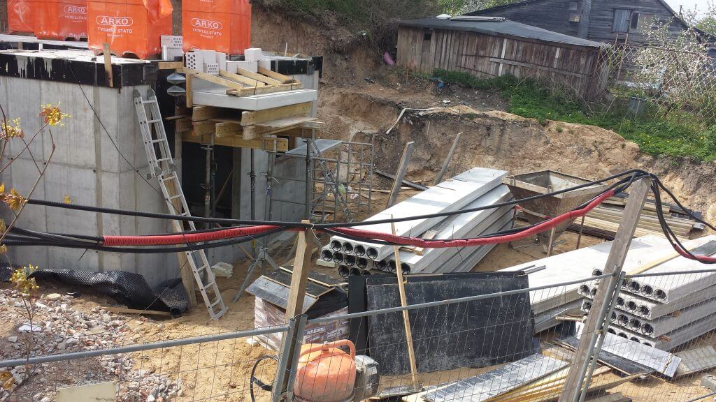 Markučių kalvos (Markučių g. 34, 34A, 36, 36A, 40) - Row housing - construction photos