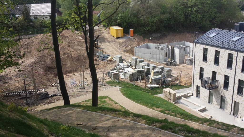 Markučių kalvos (Markučių g. 34, 34A, 36, 36A, 40) - Row housing - construction photos