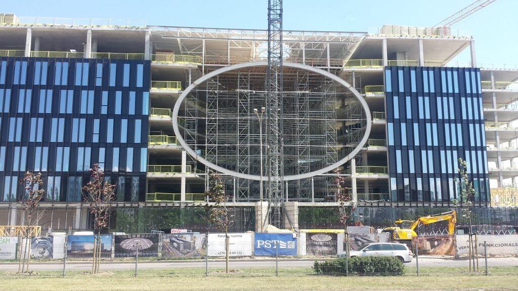 U219 (Ukmergės g. 219) - Office center - construction photos