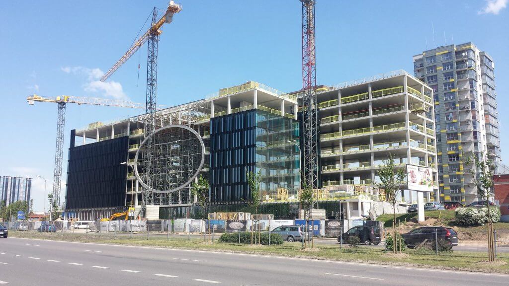 U219 (Ukmergės g. 219) - Office center - construction photos